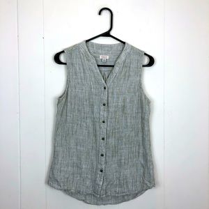 Weatherproof Vintage Linen‎ Button Down Vest Sz S